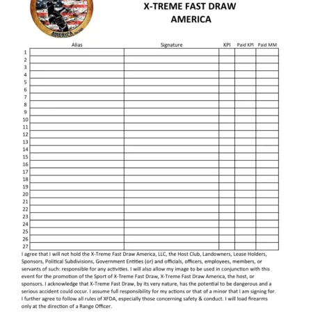 sign in sheet